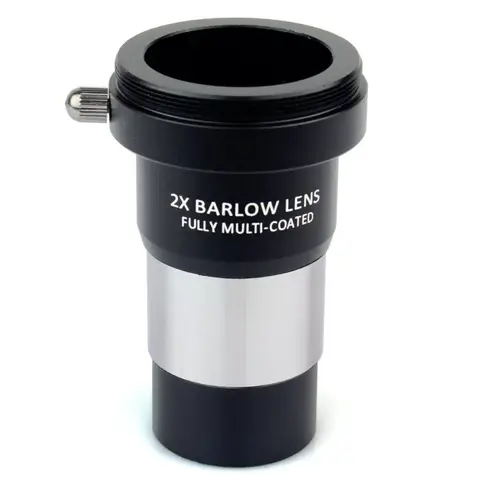 Go To 자세히 둘러보기 1.25인치 2x Barlow 렌즈 M42x0.75 스레드 카메라가 포함된 완전 멀티 코팅 금속 망원경 접안렌즈용 인터페이스 연결