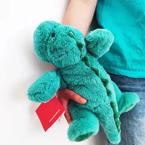 Go To 자세히 둘러보기 35cm 귀여운 공룡 플러시 장난감 박제 동물 녹색 공룡 부드러운 인형 아기 어린이 수면 컴포트 인형 어린이를위한 생일 선물