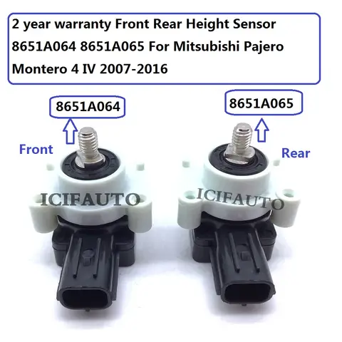 Go To 자세히 둘러보기 8651A064 / 8651A065 Mitsubishi Pajero Shogun Montero 4 IV 2007-2016 용 전면 및 후면 높이 레버 센서 -2 년 보증