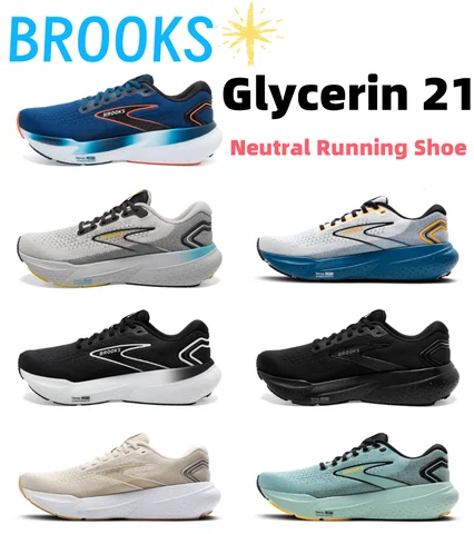 Go To 자세히 둘러보기 Brooks Glycerin 21 중립 런닝 및 워킹 슈즈 남성 및 여성 캐주얼 스니커즈 오리지널