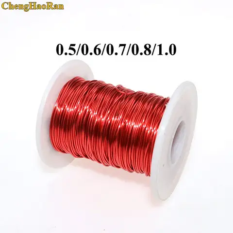 Go To 자세히 둘러보기 ChengHaoRan 0.5mm 0.6mm 0.7mm 0.8mm 1.0mm QA-1-155 레드 폴리 우레탄 에나멜 와이어 에나멜 구리 라운드 와인딩 와이어 QA-1-130