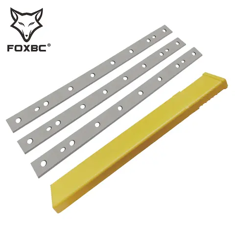 Go To 자세히 둘러보기 FOXBC 13 인치 대패 블레이드 교체, DeWalt DW735 DW735X 목공용 목재 대패 칼 3 개 세트