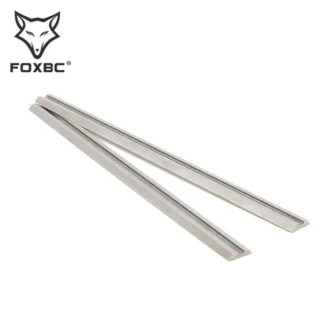 Go To 자세히 둘러보기 FOXBC HSS 대패 블레이드, Metabo Dewalt Makita BOSCH 목공 전동 공구용 대패 칼, 3-1/4 인치, 82mm x 5.5mm x 1.2mm, 2 개