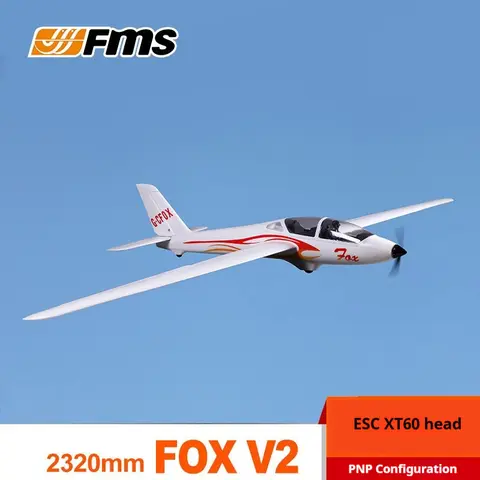 자세히 둘러보기 Fms 2320mm 초대형 날개폭 폭스 V2 Rc 글라이더 항공기 모델 전기 원격 제어 항공기 고정 날개 폼 기계 선물
