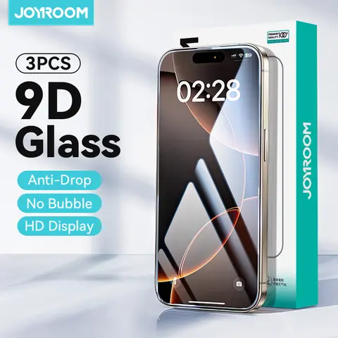 자세히 둘러보기 Joyroom 1/2/3pcs iPhone 16 용 HD 유리 15 14 13 12 Pro Max 화면 보호기 iPhone 16 Pro Max 유리 강화 유리
