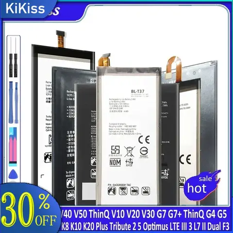 Go To 자세히 둘러보기 LG 휴대폰 배터리, V40 V50 V10 V20 V30 G7 + ThinQ G4 G5 K7 K8 K10 K20 플러스, Tribute 2 5 Optimus LTE III 3 L7 II 듀얼 F3