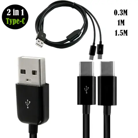2. **속도**: USB 3.0 케이블은 데이터 전송 속도가 빠르며(최대 5Gbps), 고속 데이터 전송 및 충전을 지원합니다. USB 2.0 유형 A 수-2 유형-c 수 분배기 Y 데이터 동기화 및 충전 커넥터 어댑터 케이블 0.3m/1/1.5m