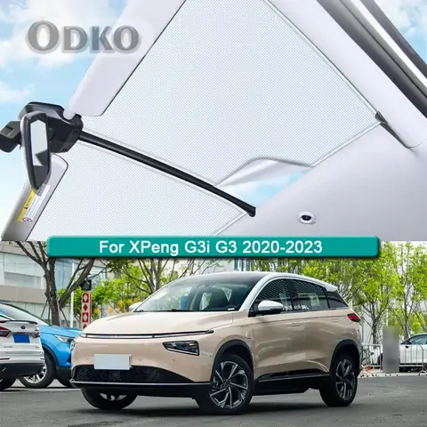 Go To 자세히 둘러보기 XPeng G3i G3 2020-2023 용 지붕 차양 자동차 정전기 흡착 선 루프 차양 채광창 블라인드 음영 스티커 액세서리
