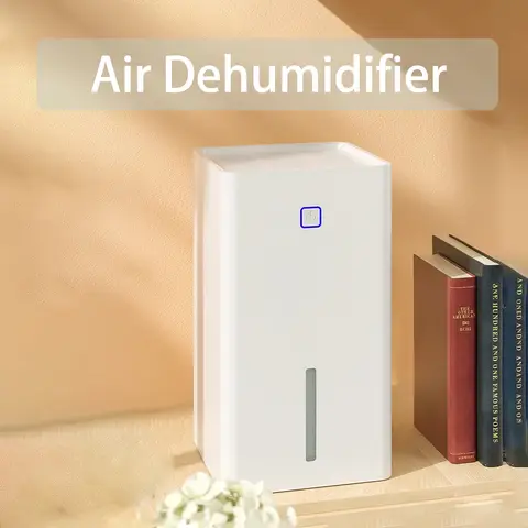 자세히 둘러보기 가정용 방습 저소음 공기 건조기, 실내 공기 제습기, 습기 흡수기 기계, 1100ml 물 탱크, 1.1L