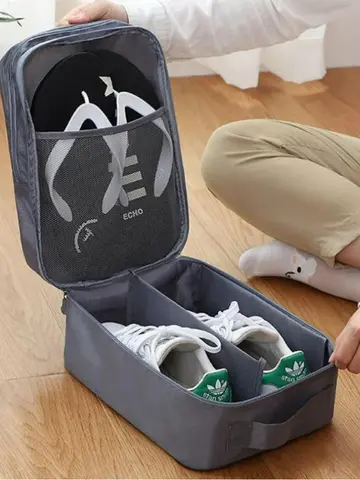 자세히 둘러보기 고품질 휴대용 여행 신발 가방 속옷 의류 가방 신발 주최자 보관 가방 다기능 여행 액세서리