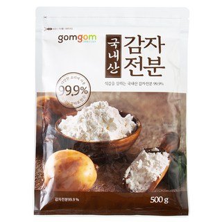 자세히 보기 곰곰 국내산 감자 전분, 500g, 1개