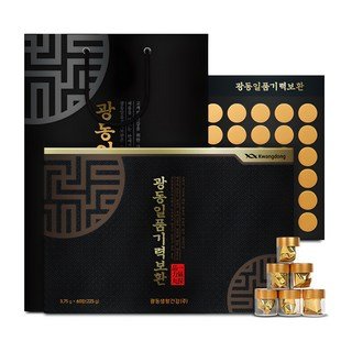 밤마다 불면증에 시달리거나 수면의 질이 떨어져 고생하고 있다면, 뉴트리가든의 식물성 멜라토닌 멜라Q 골드 30포를 주목해 보세요. 이 제품은 건강한 수면을 돕는 자연적인 솔루션으로, 많은 사람들이 찾는 이유를 곧 알게 될 것입니다. 광동 일품기력보환 60환 + 쇼핑백 세트, 225g, 1개