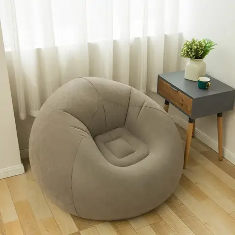 Go To 자세히 둘러보기 대형 게으른 풍선 소파 의자 PVC 안락 의자 좌석 콩 가방 소파 Pouf 퍼프 소파 다다미 거실 공급
