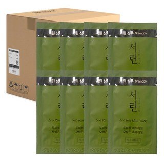자세히 보기 댕기머리 일회용 샴푸 8ml x 500개 일회용 샴푸 업소용 여행용 호텔 파우치, 댕기머리 서린 샴푸 8ml x 500개 일회용 업소용