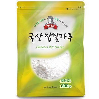 자세히 보기 배대감 국산 찹쌀가루, 500g, 1개