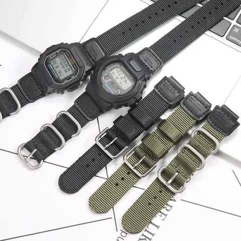 Go To 자세히 둘러보기 카시오 G-SHOCK GA-110 800 2100 GD100 120 G8900 5600 GW-M5610 6900 GLS-8900 팔찌 나일론 시계 밴드용 16mm 시계 스트랩