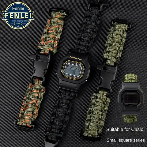 Go To 자세히 둘러보기 카시오 G-SHOCK 나일론 시계 밴드, 캔버스 시계 스트랩, 팔찌 액세서리, 16mm, GA100, 110, 120, 300, 400/700, DW5600, GW-M5610, GW5000