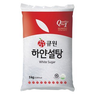 자세히 보기 큐원 하얀 설탕, 5kg, 1개