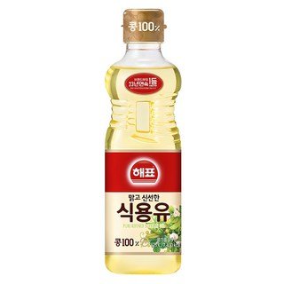 자세히 보기 해표 콩기름 식용유, 900ml, 1개